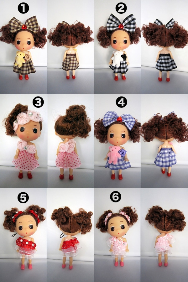 ドール ストラップ チャーム キーホルダー 可愛い人形商品サムネ画像