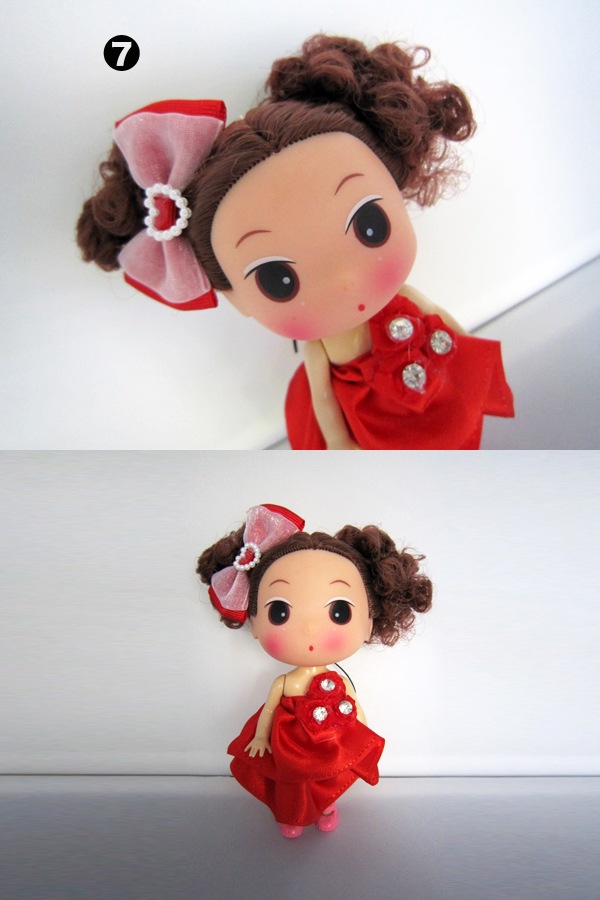 ドール ストラップ チャーム キーホルダー 可愛い人形商品サムネ画像