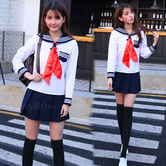 セーラー服 コスプレ 制服 ハロウィン(Sailor Cosplay) k07036-2商品サムネ画像