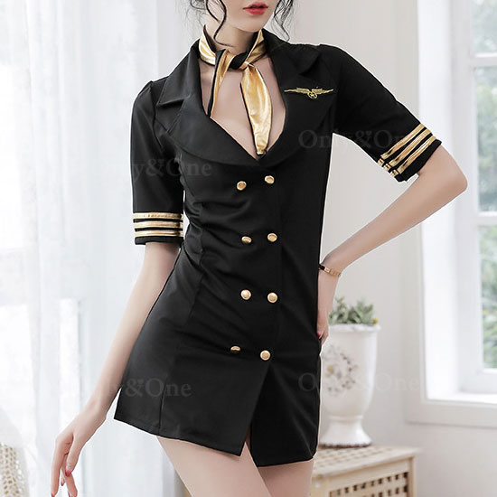 コスプレ CA・キャビンアテンダント(Sexy Cosplay Cabin Attendant) k08016商品サムネ画像