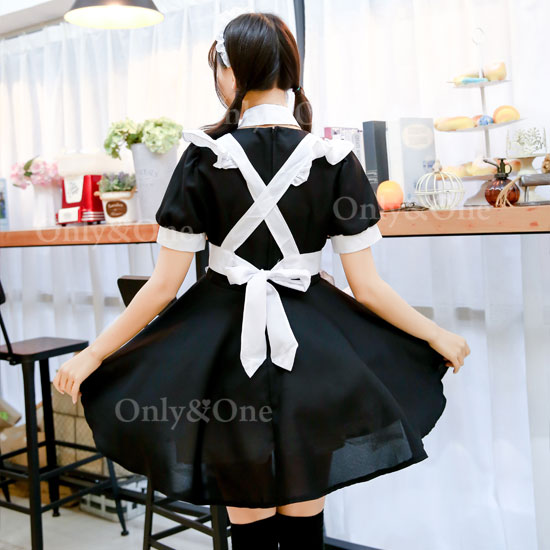 メイド 服 コスプレ ハロウィン コスチューム(Maid Cosplay) k02039-1商品サムネ画像