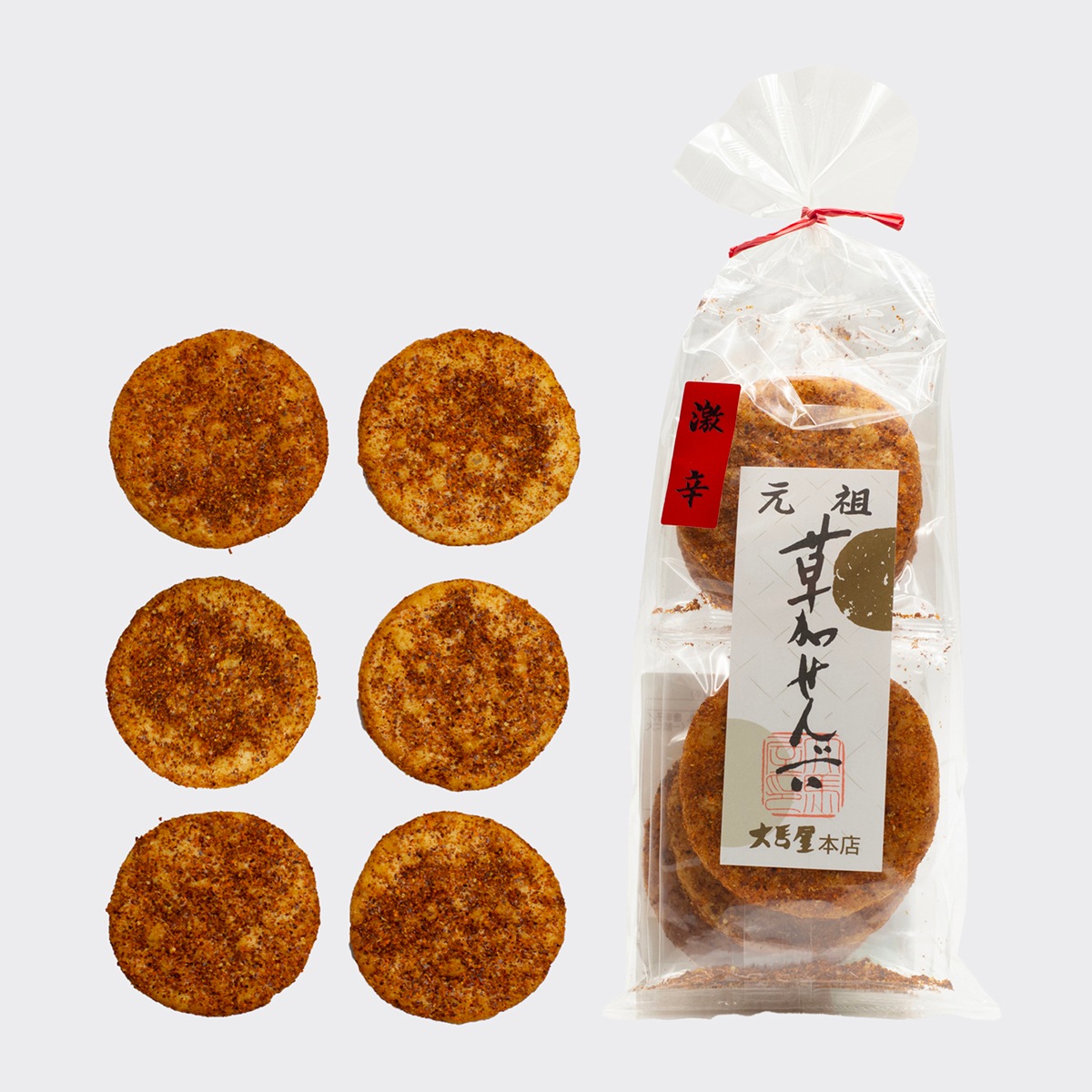 激辛(6枚入り) | 焼き煎餅 | 元祖草加せんべい大馬屋オンラインストア
