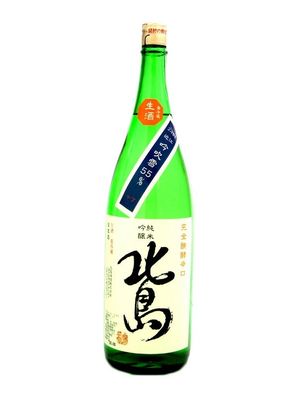北島 純米吟醸 吟吹雪 完全発酵 無濾過生原酒 1800ml お酒