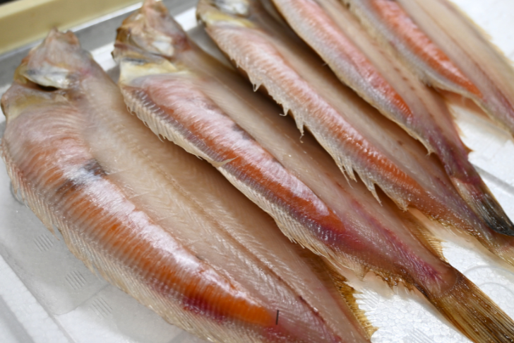 常磐もの自家製子持ち本やなぎ干　4匹入り【イチオシ】