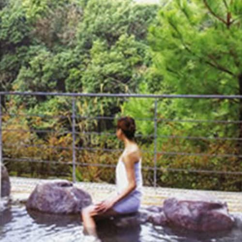 中庭露天風呂。