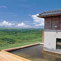 「満天望温泉」露天風呂。