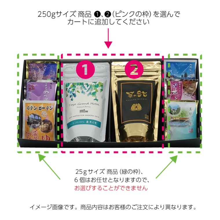 ギフトボックス大箱のみ※温泉の素25g×6袋はおまかせ
