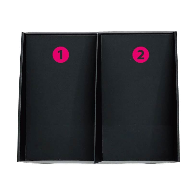 ①.②お買い上げ商品を入れてオリジナルギフトを作ることが出来ます。