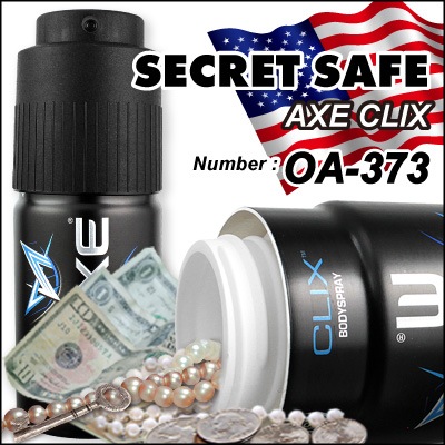隠し金庫 スプレー缶型 『シークレットセーフ デオドラントスプレー AXE Body Spray CLIX』 セーフティボックス (OA ...