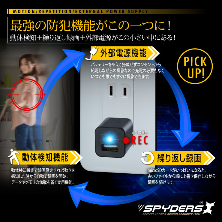 �����佪λ�ۡ�������������USB-AC�����ץ������ӥǥ������ ��������� ���ѥ�������X (M-933��)  1080P ���󥻥����³ ư�θ��� 32GB�б�