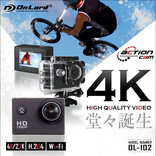 �����佪λ��GoPro�ʥ����ץ��˥��饹 ��������֥륫��� ��������󥫥� (OL-102) 4K