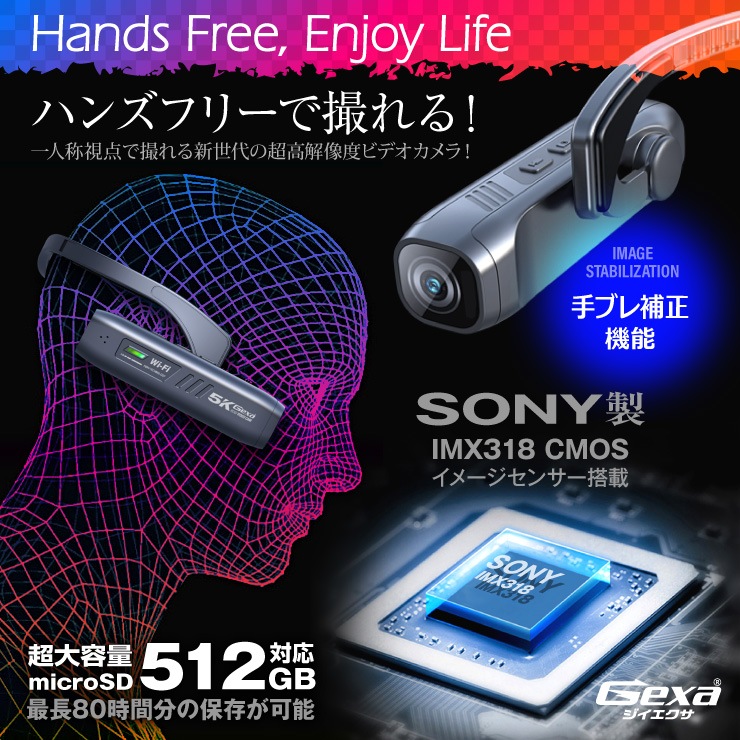 ��������������Gexa(����������) 5K ��������֥륫��� �إåɥ���� ��������󥫥�� ��֥����� �ϥ󥺥ե꡼ �ķ�ư�軣�� Wi-Fi 512GB�б� GX-117