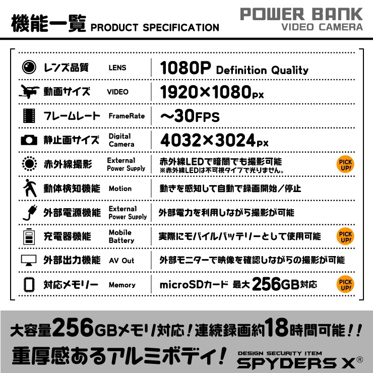 ۥѥX  Ŵ﷿ ȥ 1080P ֳ 256GBб ѥ A-615