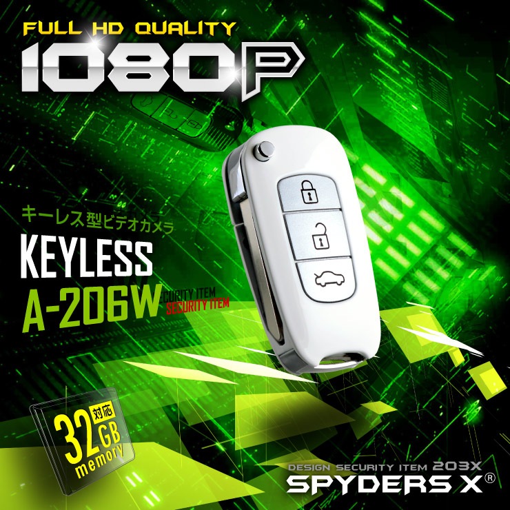 �����佪λ�ۥ��ѥ�������X �����쥹������� �ۥ磻�� 1080P Ͽ����ǽ  A-206W