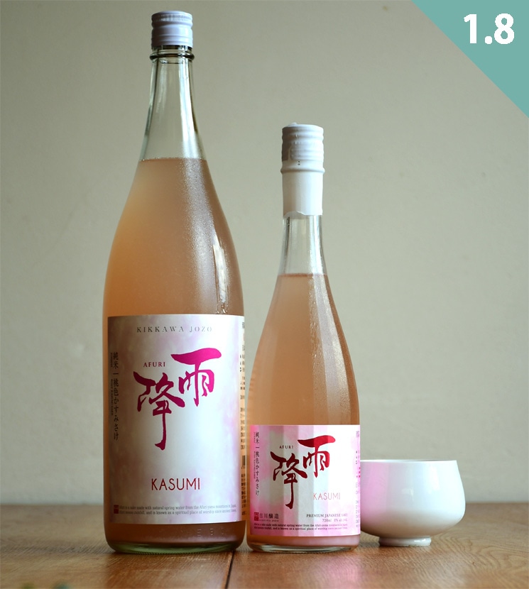 吉川醸造【日本酒】雨降 桃色純米 かすみさけ<1,800ml>☆桜本商店