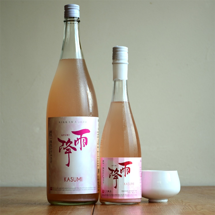 吉川醸造【日本酒】雨降 桃色純米 かすみさけ ★桜本商店オンラインショップ【オンターブル】