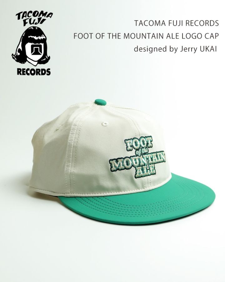 TACOMA FUJI RECORDS FOOT OF THE MOUNTAIN ALE LOGO CAP designed by