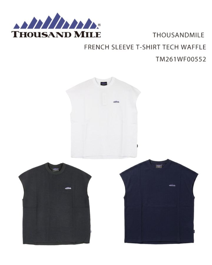 THOUSANDMILE FRENCH SLEEVE T-SHIRT TECH WAFFLE TM261WF00552