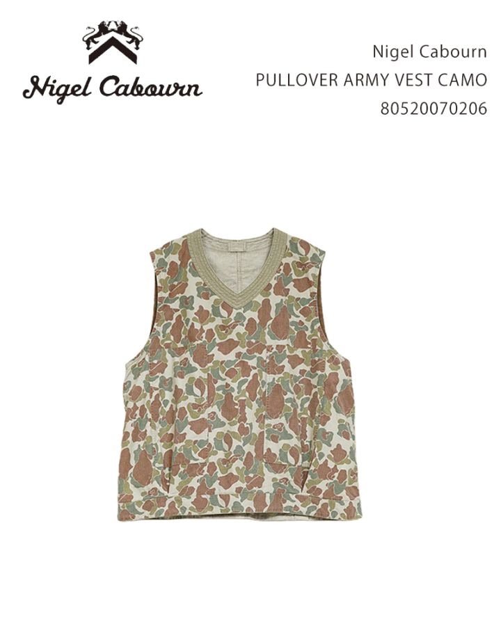 Nigel Cabourn PULLOVER ARMY VEST CAMO 80520070206 / ナイジェル