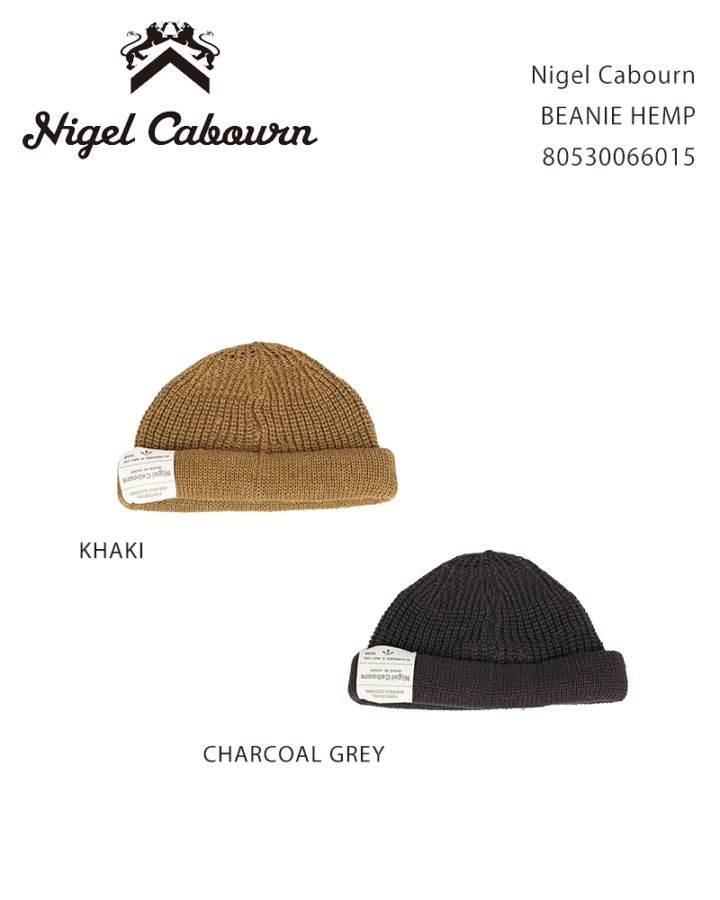 Nigel Cabourn BEANIE HEMP 80530066015 / ナイジェルケーボン
