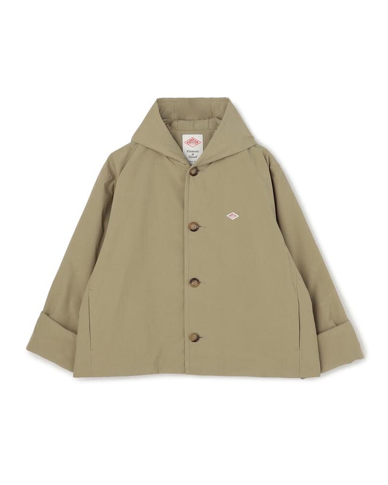 DANTON WOMEN'S INSULATION HOODED WIDE JACKET DT-A0673 PNT