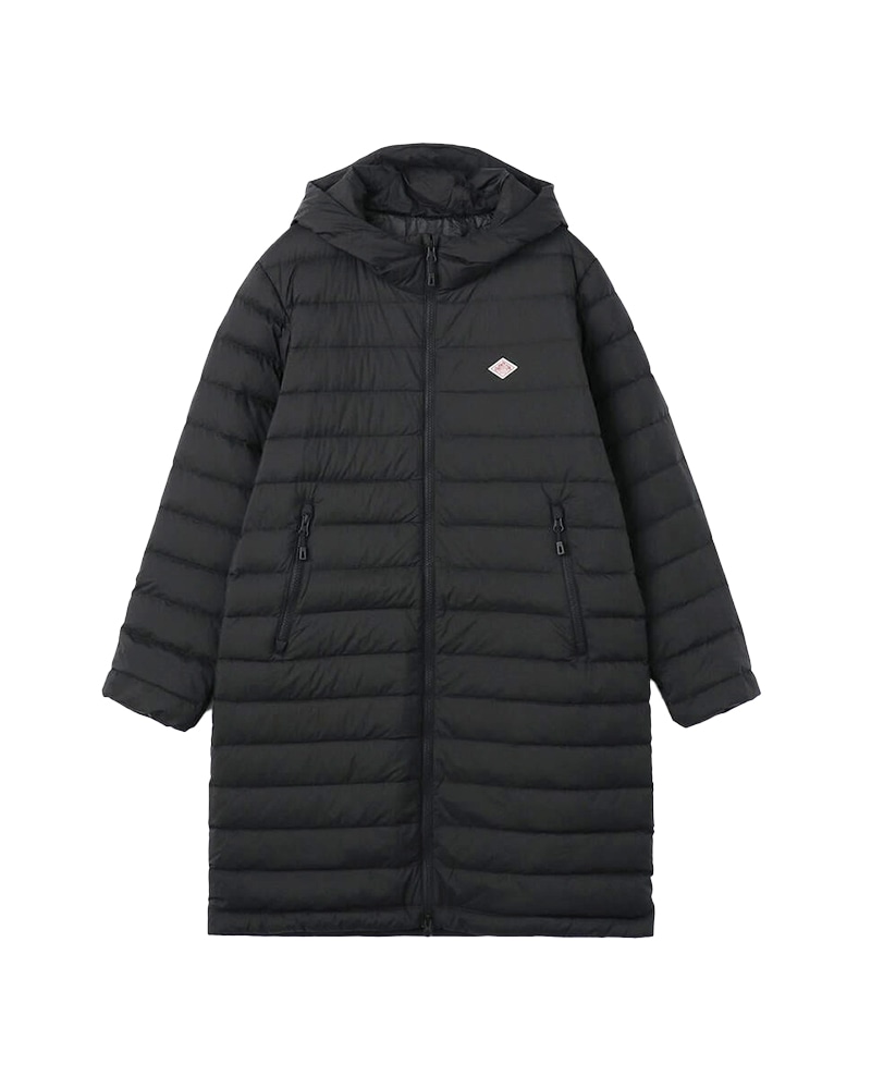 DANTON WOMEN'S NYLON TAFFETA MIDDLE DOWN HOODED COAT DT-A0566 NRP