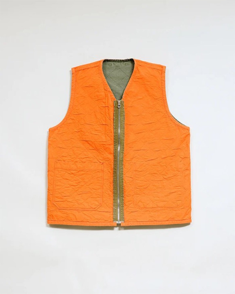 Nigel Cabourn QUILTING DECK VEST RIPSTOP REVERSIBLE 80520070001
