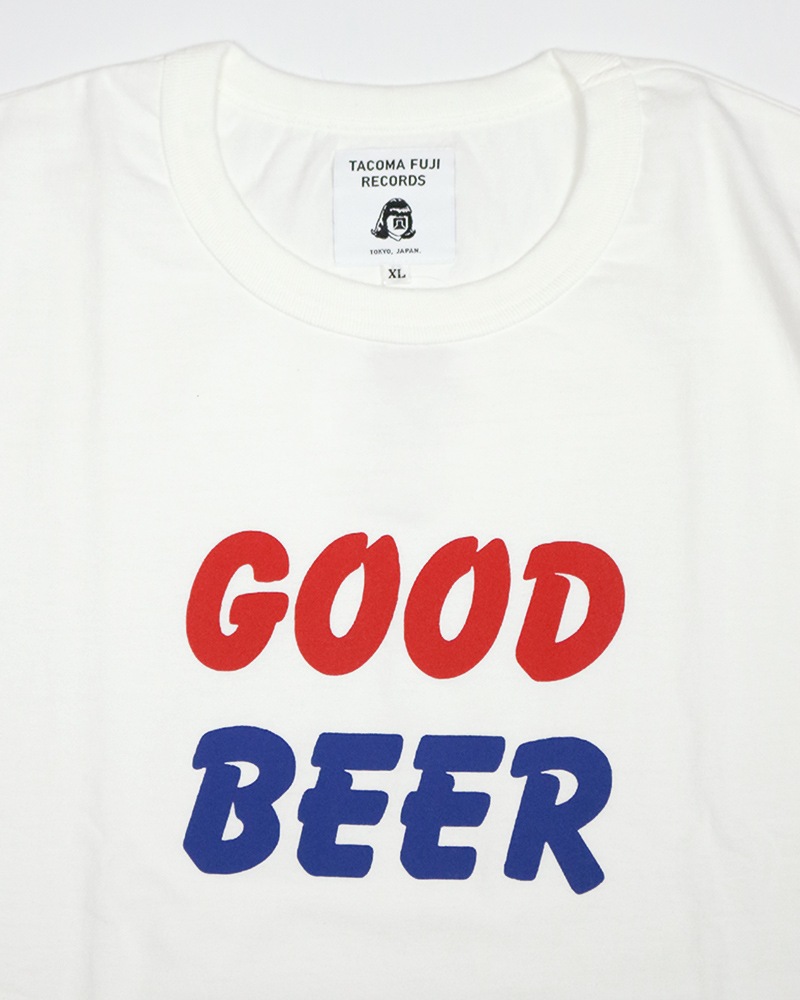 TACOMA FUJI RECORDS GOOD BEER TEE by Jerry UKAI / タコマフジ