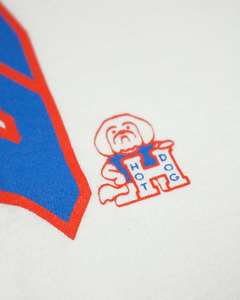 TACOMA FUJI RECORDS HOT DOG COLLEGE LOGO TEE / タコマフジレコード