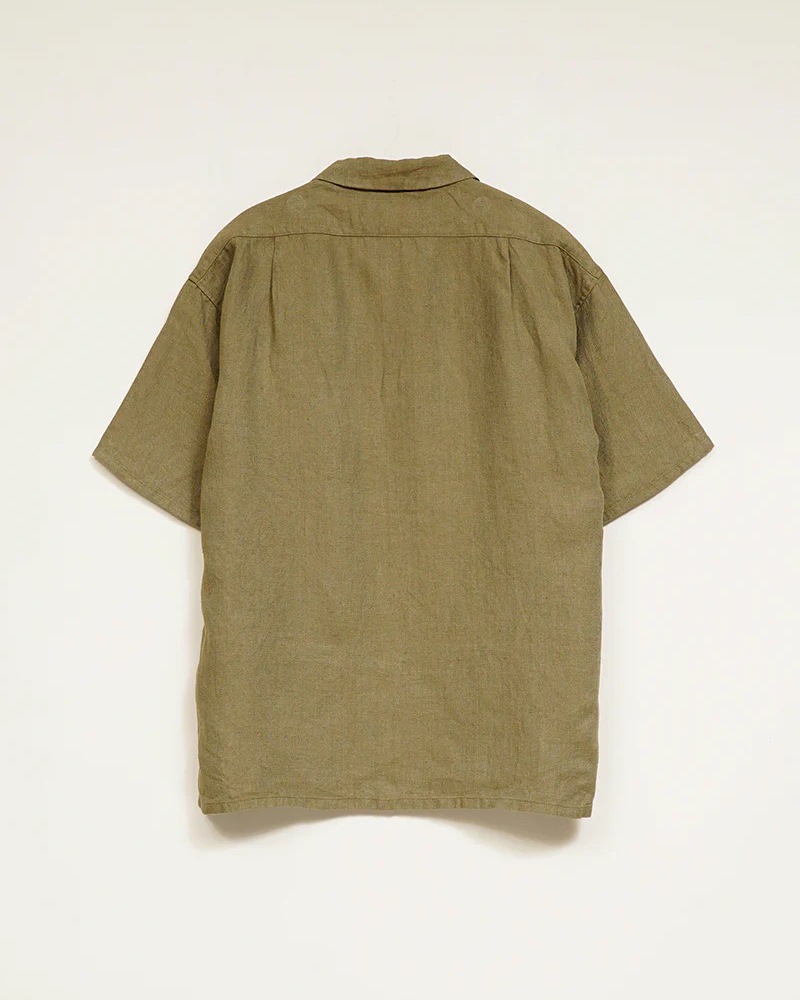 Nigel Cabourn ARMY SHIRT S/S LINEN HBT 80520011207 / ナイジェル