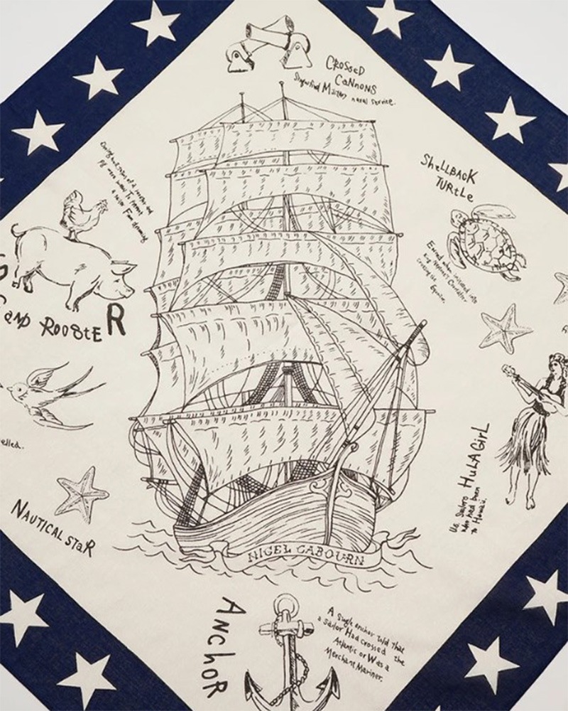 Nigel Cabourn SAILOR BANDANA 80520060205 / ナイジェルケーボン