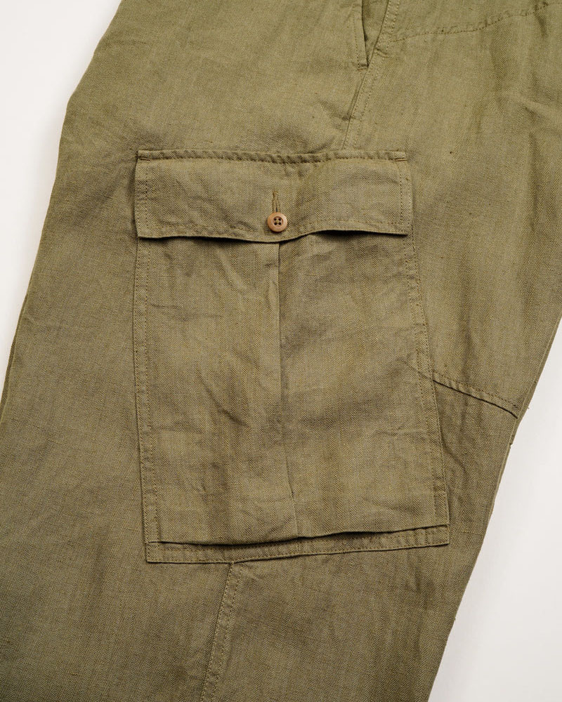Nigel Cabourn ROYAL NAVY CARGO PT LINEN HBT 80520050207