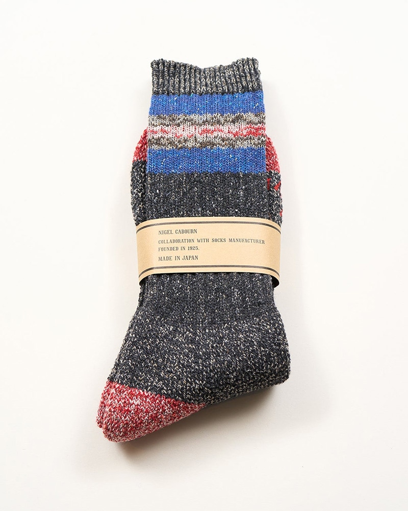 Nigel Cabourn BORDER SOCKS 80530069001 / ナイジェルケーボン