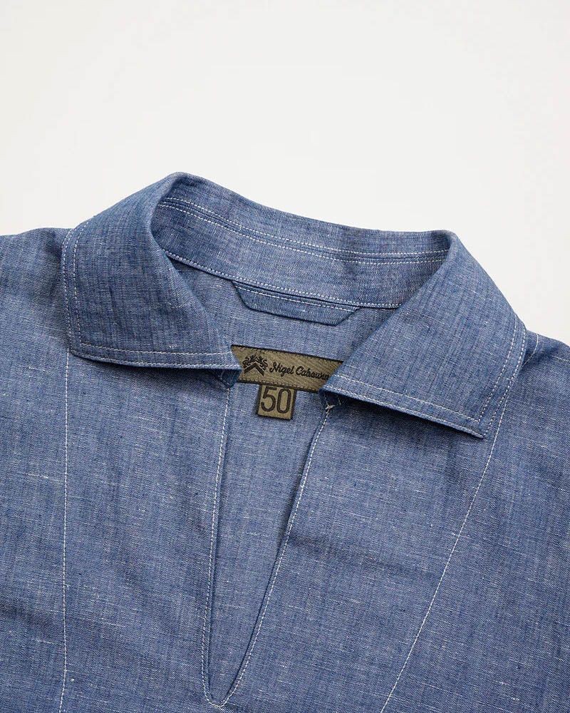 Nigel Cabourn FRENCH PULLOVER SHIRT-DUNGAREE 80520010203