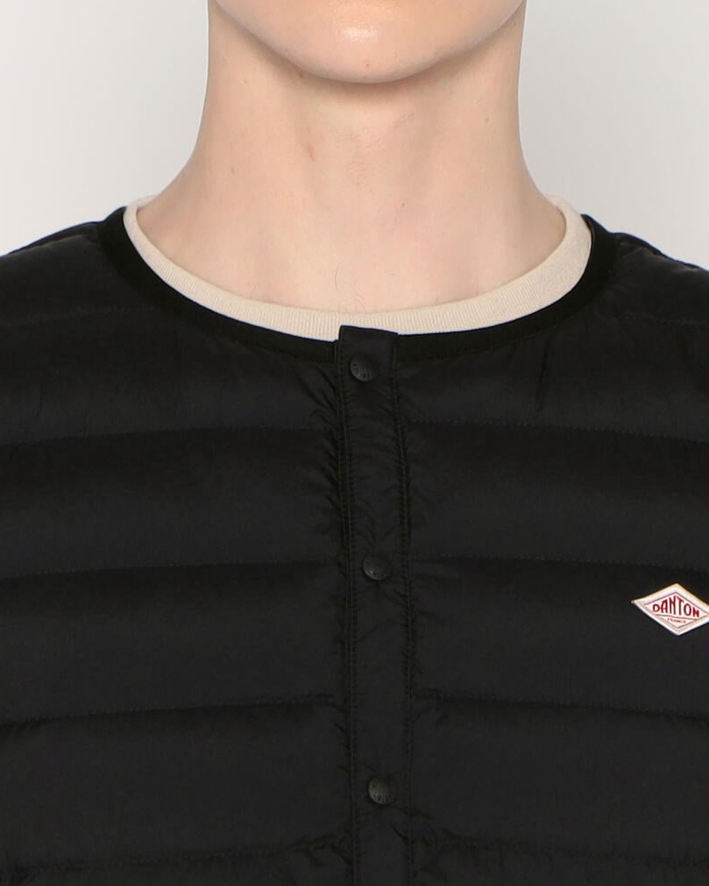 DANTON MEN'S CREWNECK INNER DOWN VEST #DT-A0026 RRT / ダントン