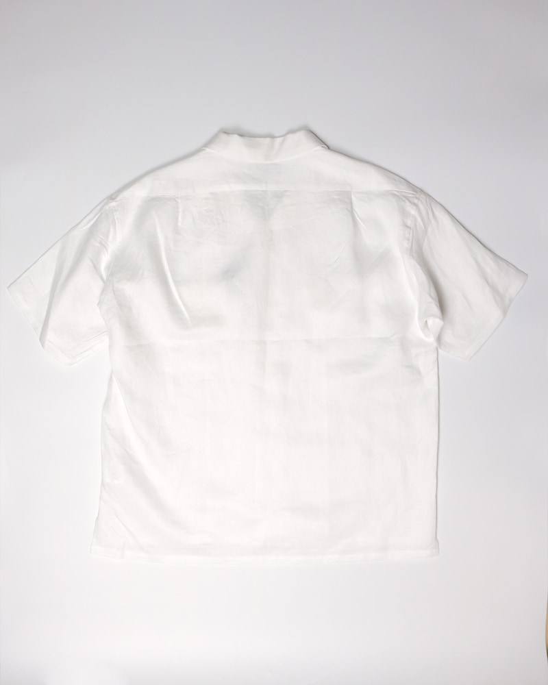 Nigel Cabourn OPEN COLLAR SHIRT LINEN TWILL 80520011010