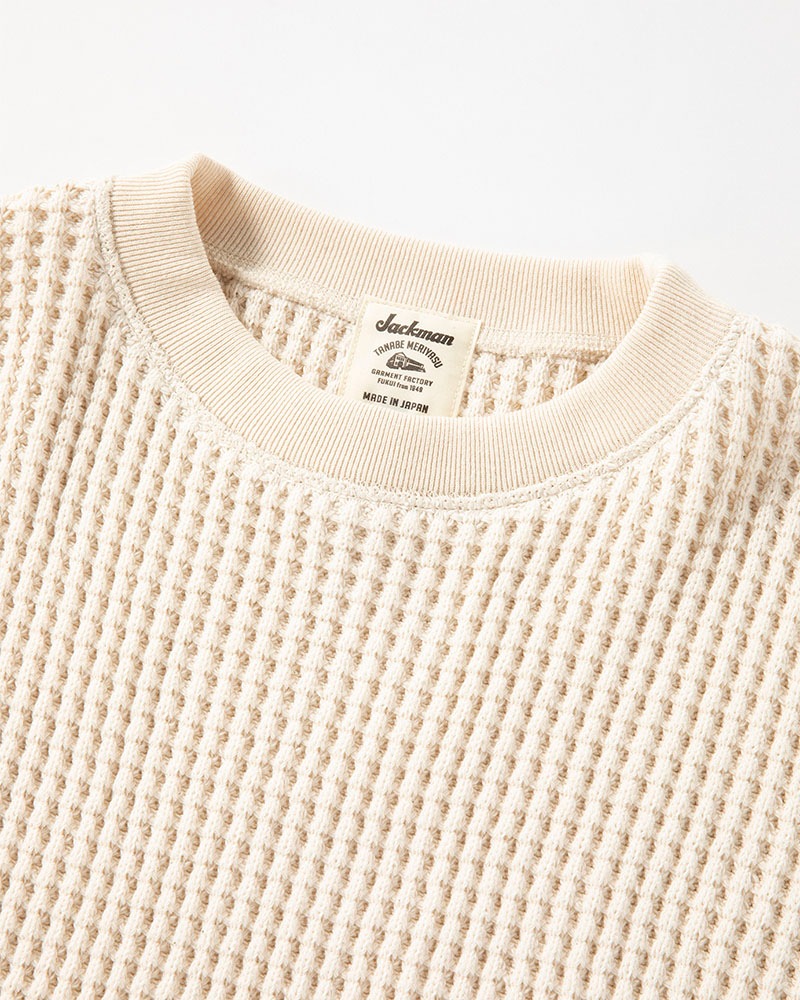 Jackman Waffle Crewneck JM7479 / ジャックマン ワッフルクルーネック 