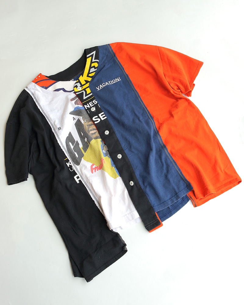 Rebuild By Needles Rebuild 4 Cut Wide Basball Tee College-B QV412