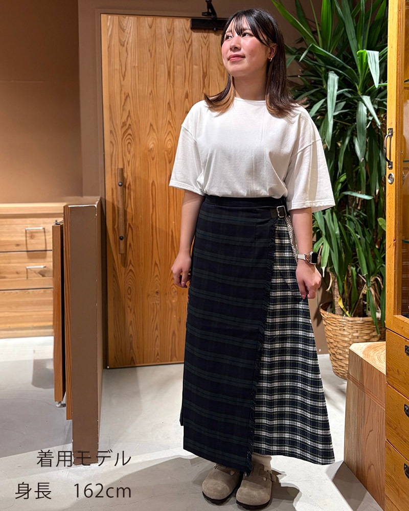 Y*m様 エルサ L.L.Bean 5475-1142 / W's Kittery Long Kilt Skirt エルエル