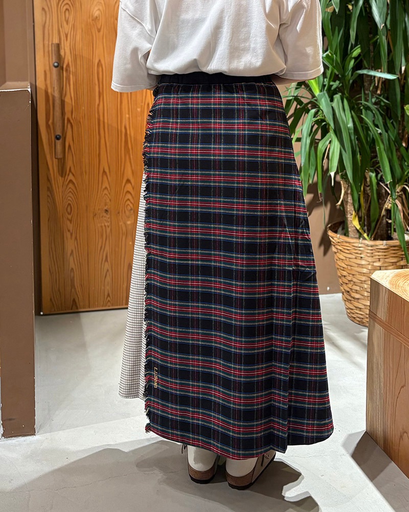 L.L.Bean 5475-1142 / W's Kittery Long Kilt Skirt エルエル
