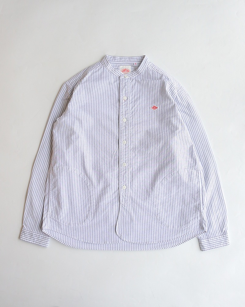 DANTON Women's Oxford Band Collar Shirt #DT-B0279 OXP / ダントン