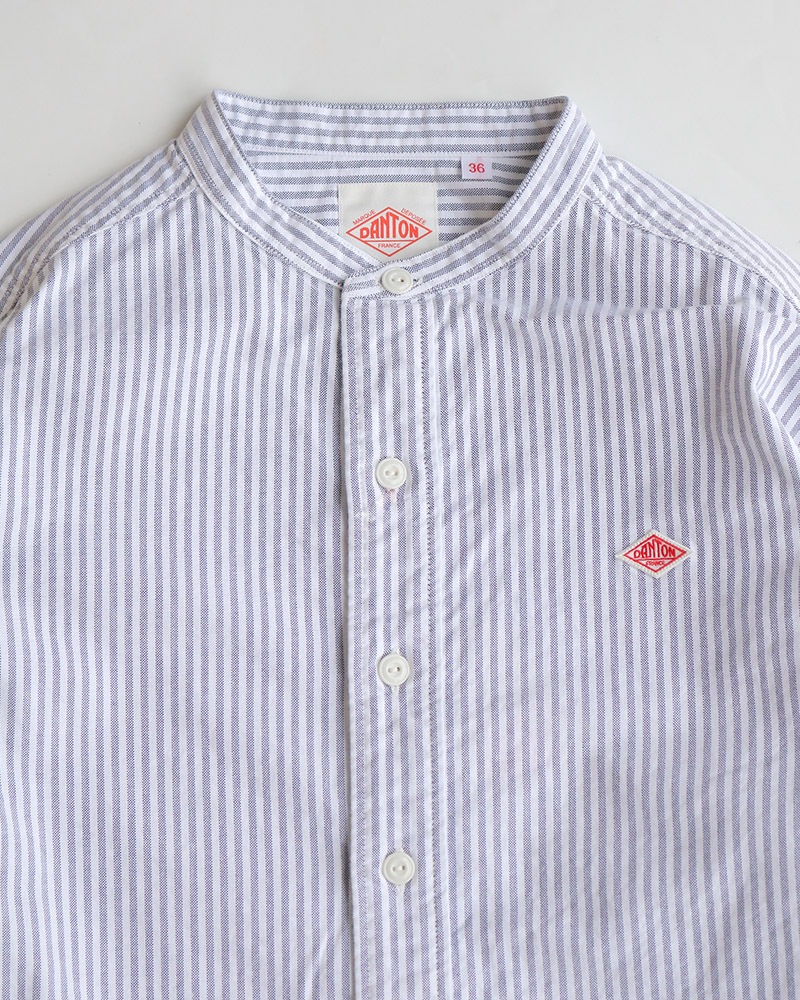 DANTON Women's Oxford Band Collar Shirt #DT-B0279 OXP / ダントン