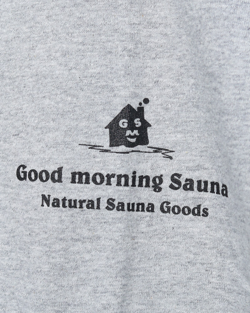 the sauna くまスウェット Glasses bear oversize print round neck Sweatshirt ユニ