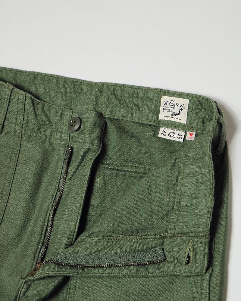 orSlow W's SHORT LENGTH FATIGUE PANTS (REGULAR FIT) 00-5002Z-16