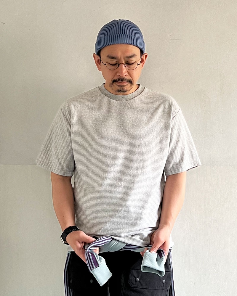 WALLAWALLA SPORT U.S. MADE JACQUARD STRIPE TEE / ワラワラ