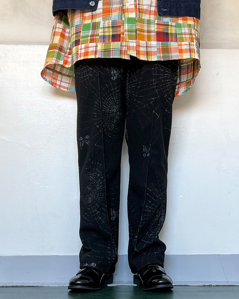 Needles Track Pant - Pile Jacquard Spider Web QV330 / ニードルズ 