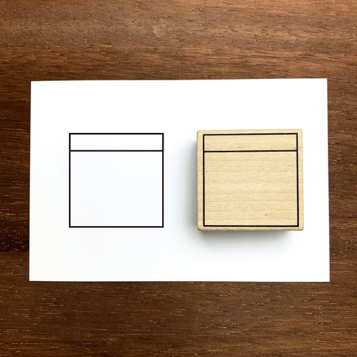 手帳はんこ部 0402 シンプル（中）A こどものかお