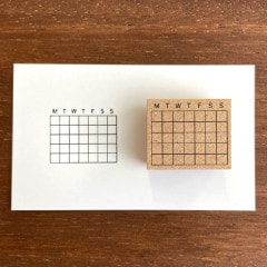カレンダー S 英語ver（b-023）|TODO・カレンダー|手帳スタンプ