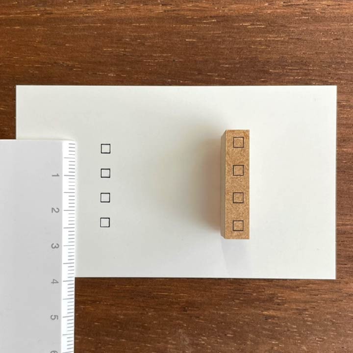 チェックボックス 四角 24mm丈（b-028） | 手帳スタンプ,TODO