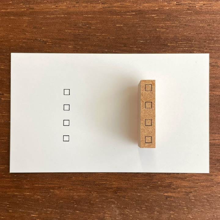 チェックボックス 四角 24mm丈（b-028） | 手帳スタンプ,TODO
